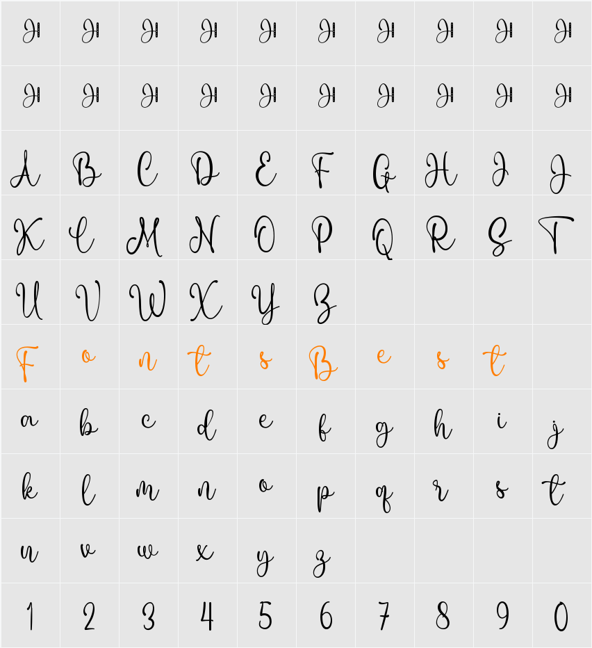 Love Twist Character Map