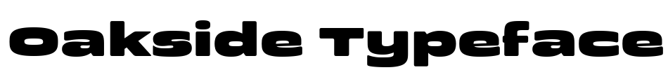 Oakside Typeface Font Image