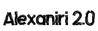 Alexaniri 2.0 Font Image