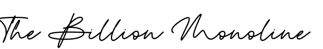 The Billion Monoline Font Image
