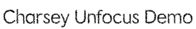 Charsey Unfocus Demo Font Image