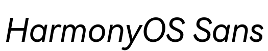 HarmonyOS Sans Font Image