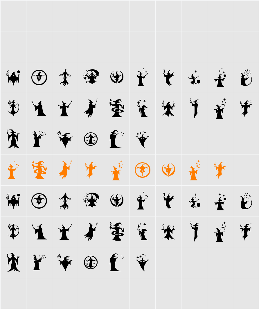 The Magical Ding St Character Map