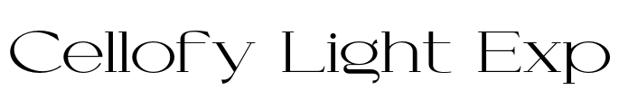 Cellofy Light Exp Font Image