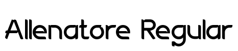 Allenatore Regular Font Image