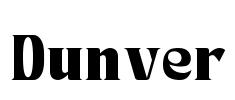 Dunver Font Image