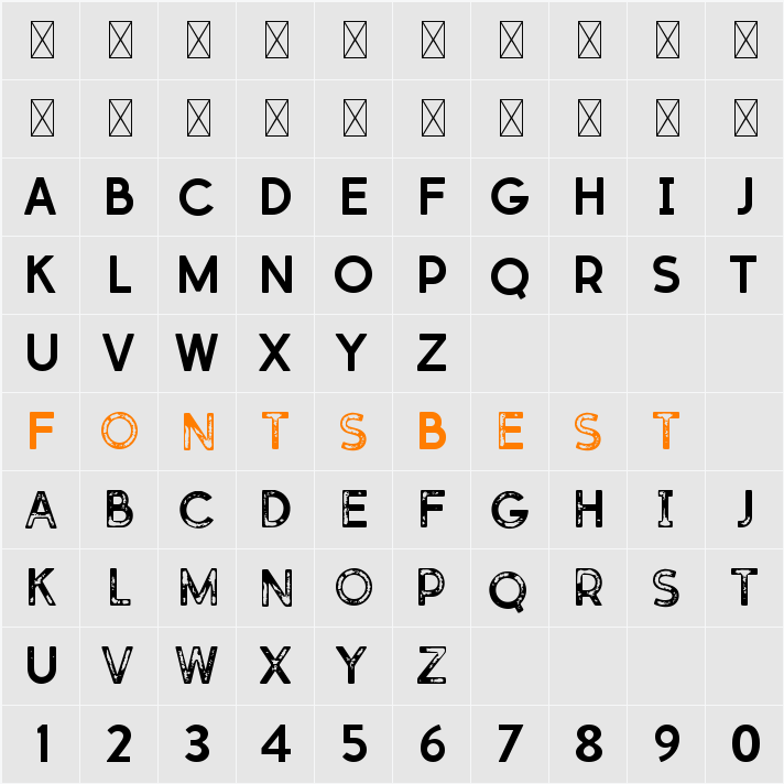 dustrialize Character Map