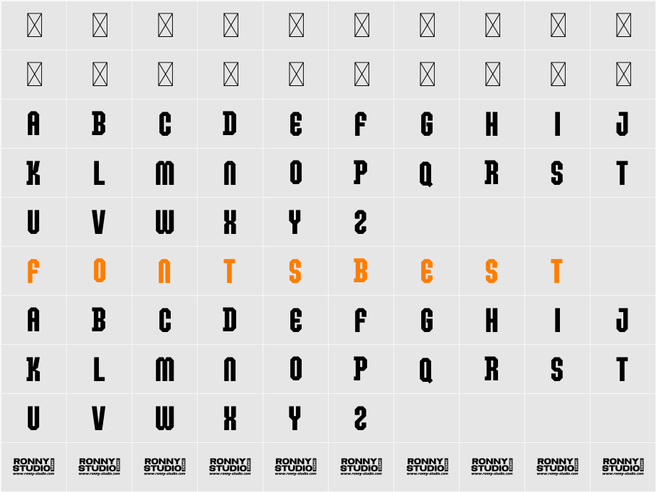 Brockies Demo Character Map