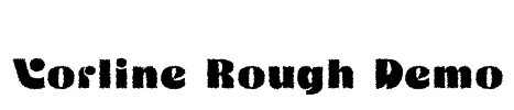 Vorline Rough Demo Font Image