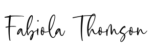 Fabiola Thomson Font Image