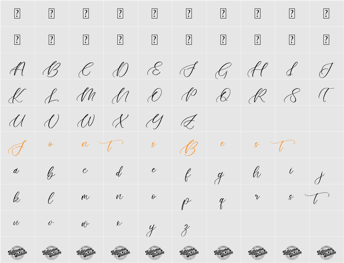 Floresta Castello DEMO VERSION Character Map