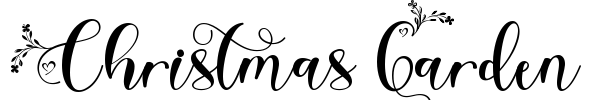 Christmas Garden Font Image