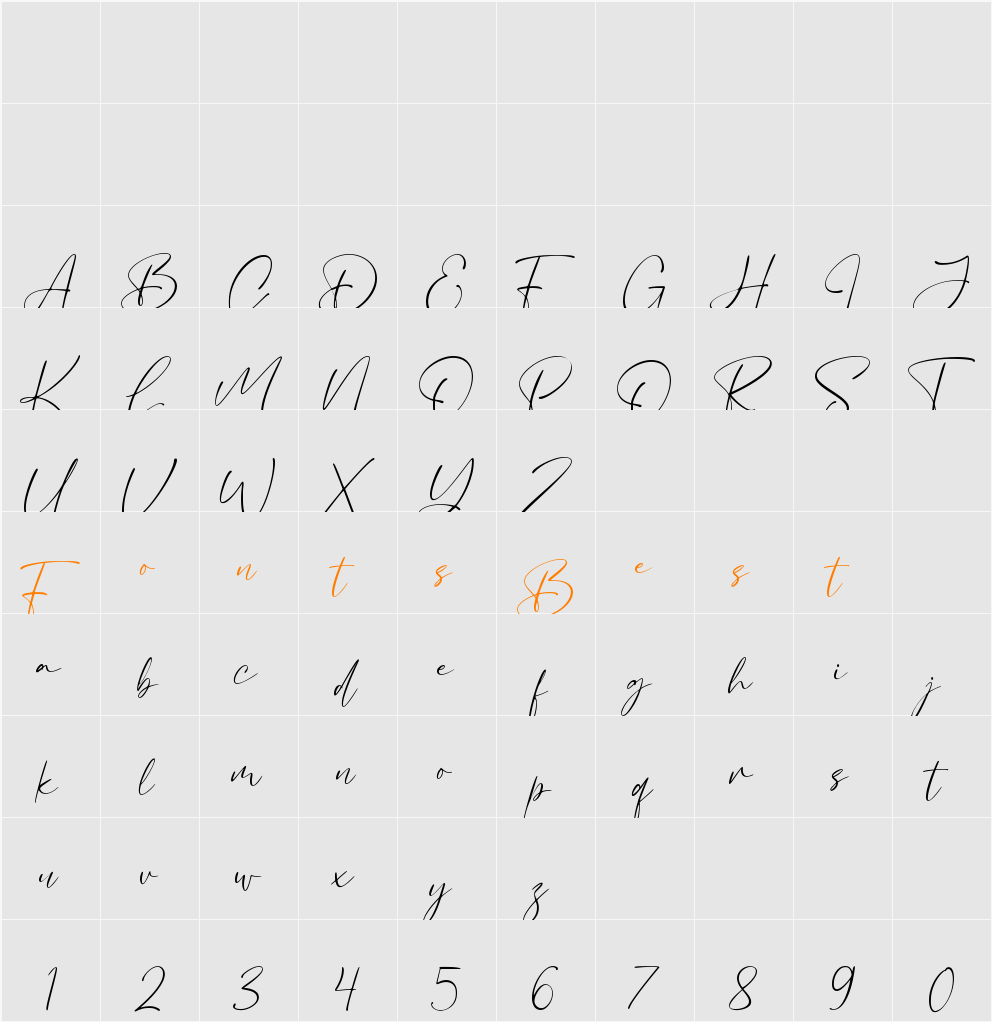 Bacalisties Character Map
