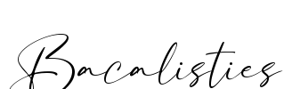Bacalisties Font Image