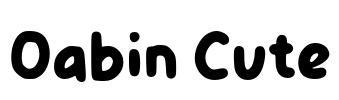 Oabin Cute Font Image