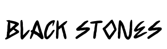 Black Stones Font Image