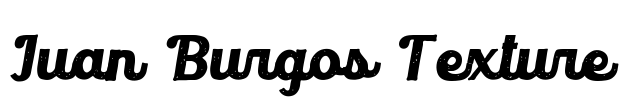 Juan Burgos Texture Font Image