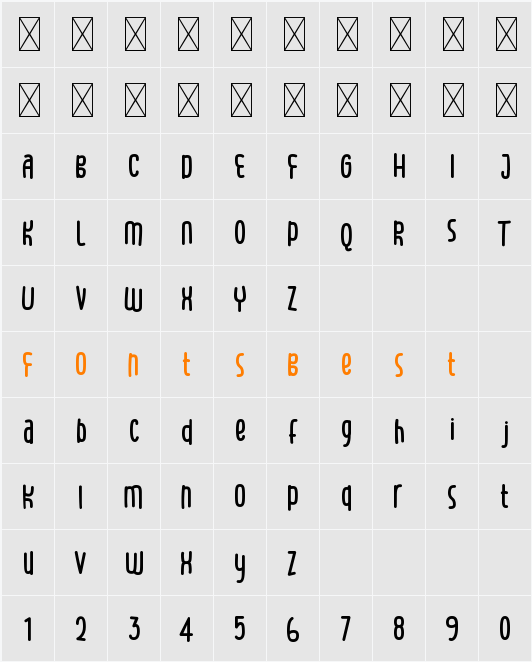 World Madly Character Map