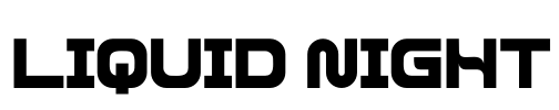 LIQUID NIGHT Font Image