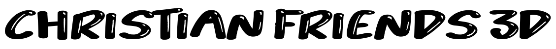 Christian Friends 3D Font Image