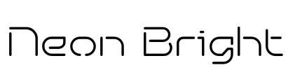 Neon Bright Font Image
