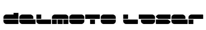 Delmoto Laser Font Image