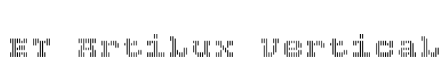 ET Artilux Vertical Font Image