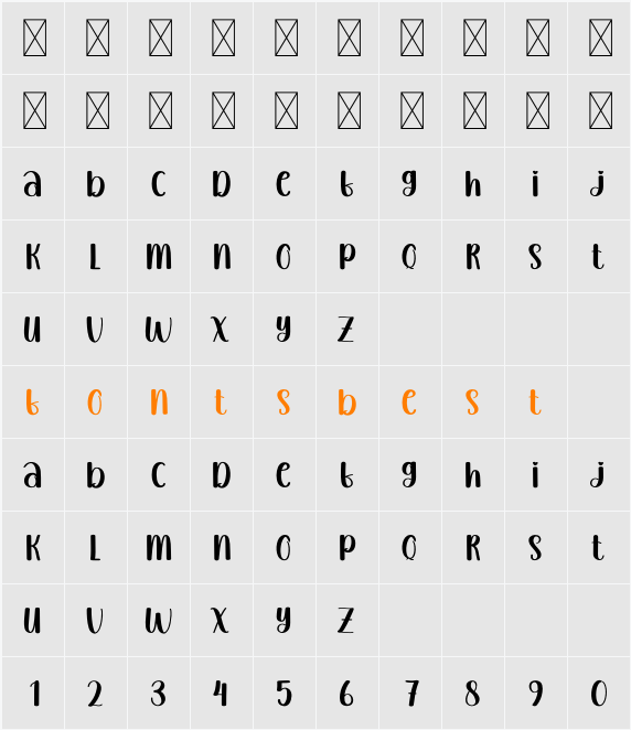 Juice Mango Character Map