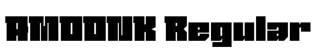 AMOONK Regular Font Image