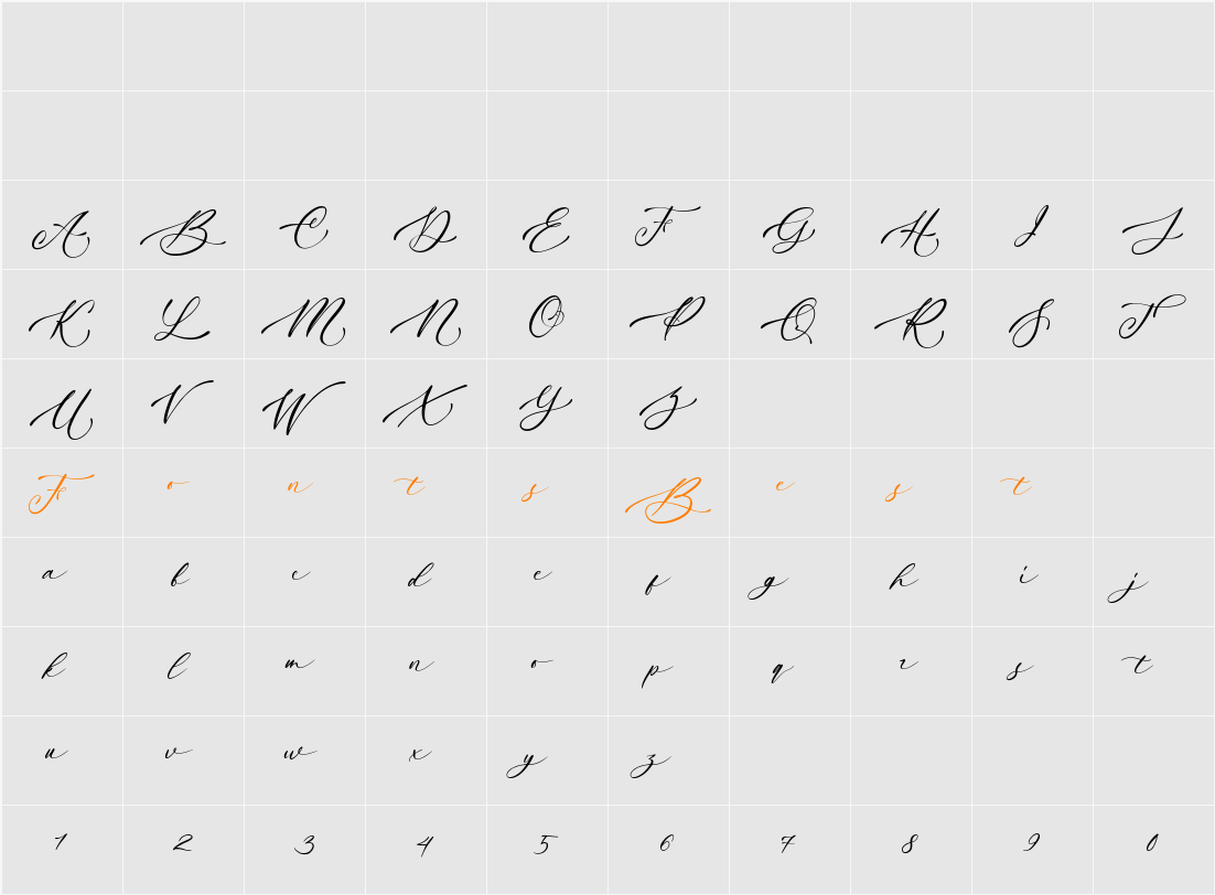 Histeria Character Map