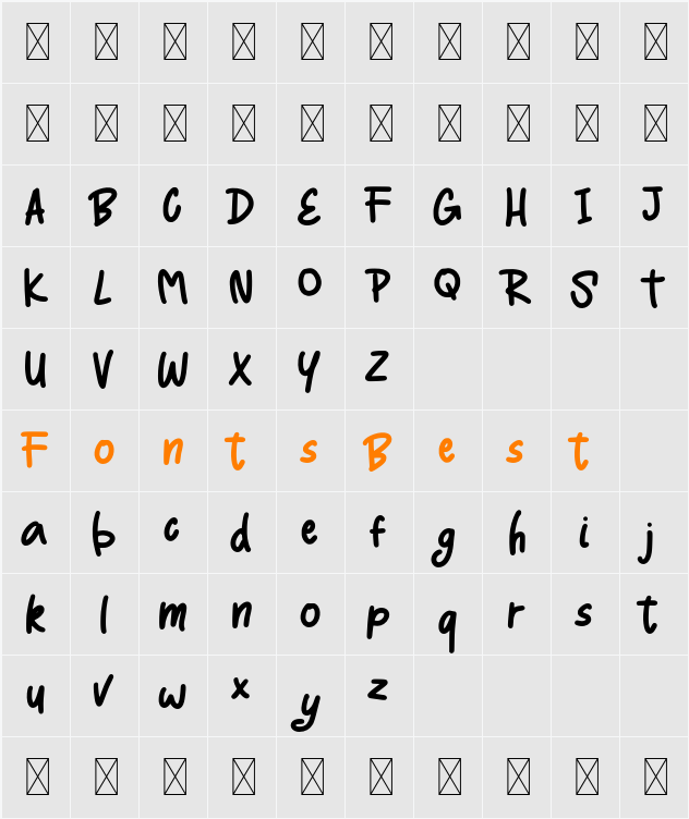 KidsToys Demo Character Map