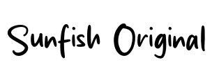 Sunfish Original Font Image
