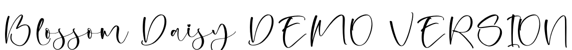Blossom Daisy DEMO VERSION Font Image