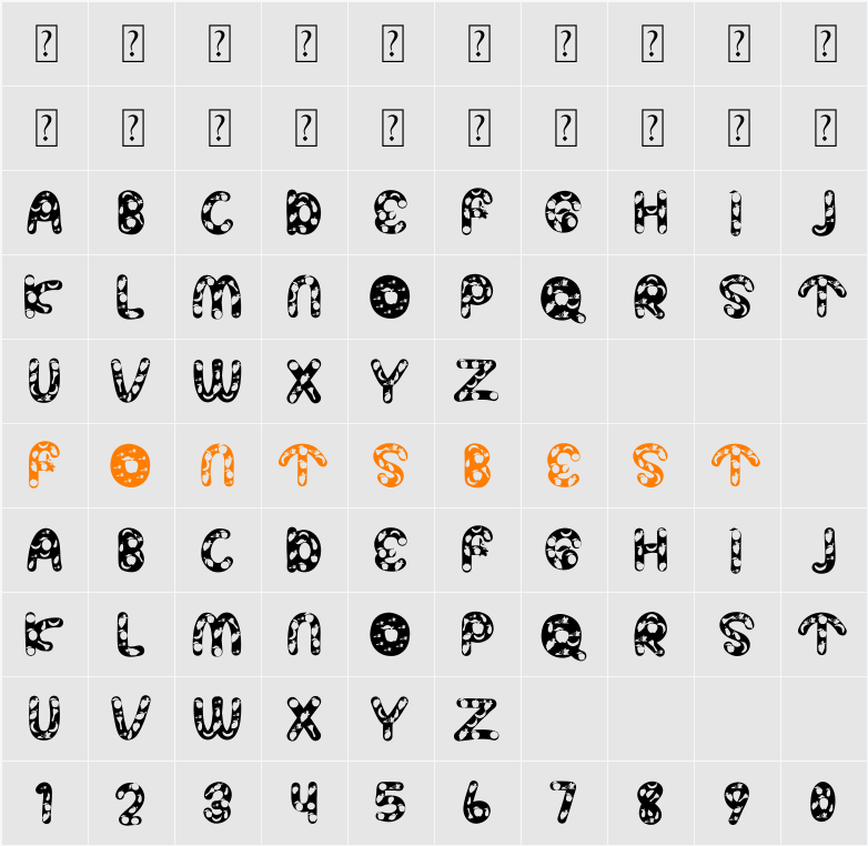ASPARAGUS Character Map