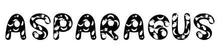 ASPARAGUS Font Image