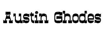 Austin Ghodes Font Image