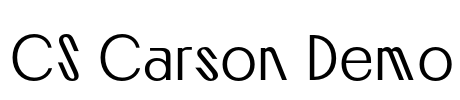 CS Carson Demo Font Image