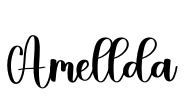 Amellda Font Image