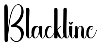 Blackline Font Image