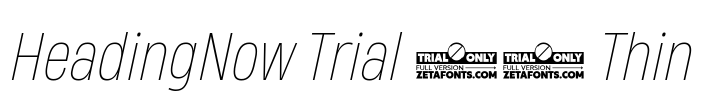 HeadingNow Trial 51 Thin Font Image