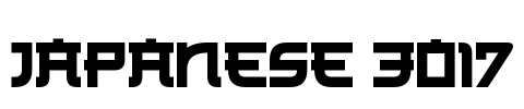 Japanese 3017 Font Image