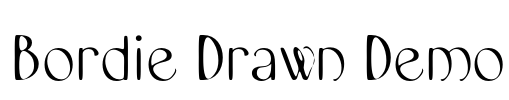 Bordie Drawn Demo Font Image