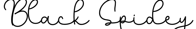 Black Spidey Font Image