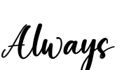 Always Font Image