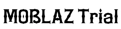MOBLAZ Trial Font Image