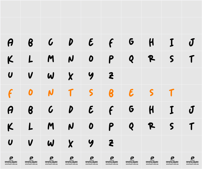 Douce Brise DEMO Character Map