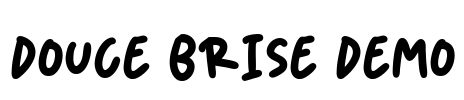 Douce Brise DEMO Font Image