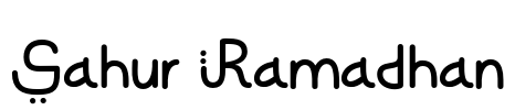 Sahur Ramadhan Font Image