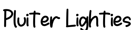 Pluiter Lighties Font Image