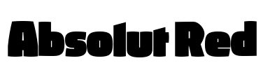 Absolut Red Font Image